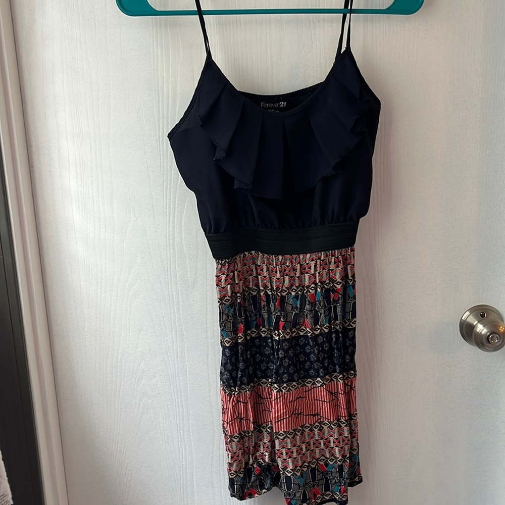 Forever 21 navy and red dress